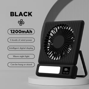Dreepor Portable Table Fan USB Rechargeable Mini Desk Fan 2000 mAh Battery Small Desktop Fan Suit For Office Dormitory