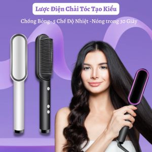 Máy Uốn Duỗi Tóc Ép- Máy uốn tóc Siêu Tốc Hàn Quốc Công Nghệ Hiện Đại Lược Điện Chải Thẳng Tóc Lược tạo kiểu tóc Chuyên Nghiệp Và Tiện Lợi