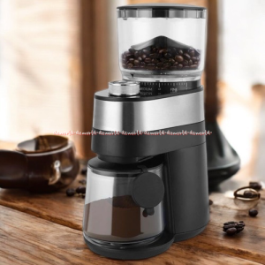 Kris Coffee Grinder Alat Mesin Penghancur Biji Kopi Dengan Pisau Flat Burr 120watt Black Hitam Mata Pisau Tajam