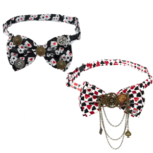 Gear Adorned Bowtie Motif Snaps Securely For Halloween Costumes Weddings And Daily Styling