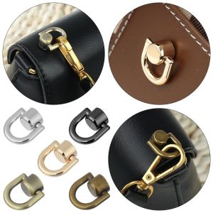 CRNGW Tong Snap Bag Rivet Nail Buckle Metal D Ring Handbag Belt DIY Hook Metal Bag Rivet Nail Traveling Bag