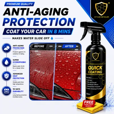 「CP CAR DETAILER」Quick Coating 500ml Spray Coating Car Nano Coating Car Coating Spray Car Wax Car Polish Ceramic Coating