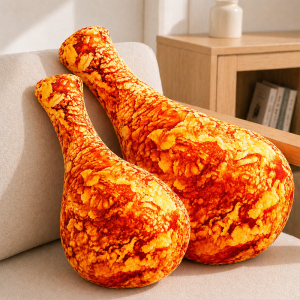 Simulated Crispy Chicken Leg Pillow Anime Plush Toy Cute 20-100Cm Stuffed Lifelike Chicken Leg for Christmas Thanksgiving h260820