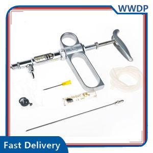 0.2-2ML Veterinary Continuous Automatic injector Injector for Livestock Animal Pig Chicken Vaccine injector Metal Injection Device