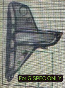 ORIGINAL PERODUA AXIA 2023 D74A FR BUMPER SIDE COVER MOUNDLING HAVE HOLE