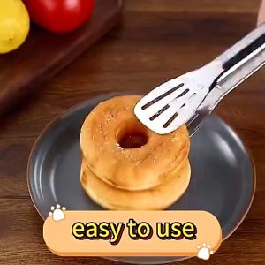 304 Stainless Steel BBQ Tongs Heat Resistant Multifunctional Kitchen Barbecue Serving Tongs