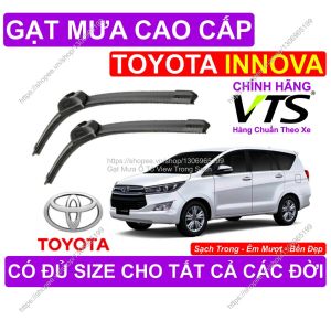 Gạt Mưa Toyota INNOVA Gạt Mưa Đa Năng Cao Cấp Cặp Gạt Mưa Kính Lái Toyota INN.OVA Có Đủ Size Cho Các Đời Xe INNOVA