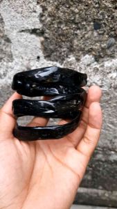 Gelang Akar Bahar Merah Natural Lilit Tiga Super