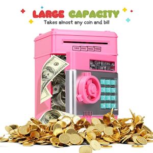 【Malaysia Ready Stock】ATM Machine Password Safe Box Coin Bank Auto Masuk Duit Kertas & Syiling Mainan Budak Perempuan Lelaki