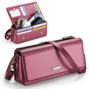 Women Mini Crossbody Bag Wallet Cell Phone Bag for 4-7.5 Inch Phone PU Shoulder Bag Small Handbag Card Holder