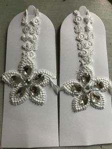 Summer New Bride Wedding Dress Fingerless Wedding Gloves Korean Wedding Bride White Lace Short Fingerless Gloves