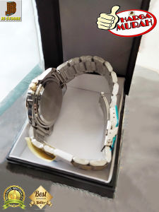 JAM TANGAN PRIA SEIKO JAM SOUVENIR HADIAH KADO POLRI GOLD SILVER Kualitas Bagus Termurah