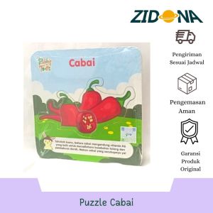 puzzle cabai Rabbit&Turtle Bahan MDF