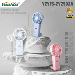 YEELITE Rechargeable Mini Fan cool summer tool This ultra-portable light blue handheld fan 2502