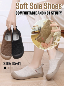 Woman Slip-On Shoes Soft Sole Soft Surface Lightweight Flat Casual Shoes