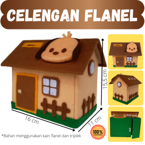 Celengan Unik Tabungan Anak Lucu Dari Kain Flanel Bagus Untuk Kado