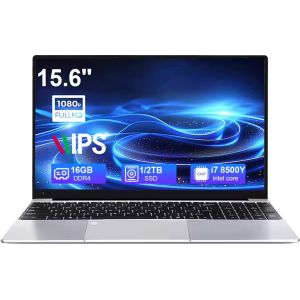 Laptop Brand New 15.6 inch Intel Core i7-8500Y Windows 11 Pro Loptops Gaming Laptop Office Computer Bluetooth WiFi Notenook