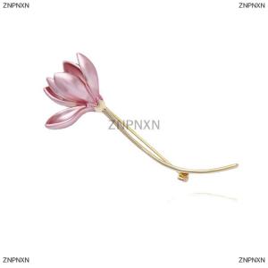 [COD] ZNPNXN Chinese Style High-end Lotus Brooches Women Design Sense Jewelry Light Luxury Corsage Shirt Suit Coat Pins Accessories Gift
