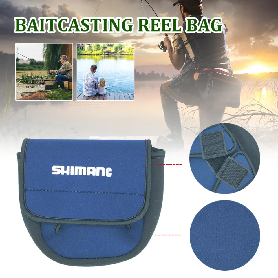 Txshangmao Free Ship shimano/DAIWA Fishing Reel Bags Baitcasting Reel Bag  Cover Fishing Spinning Reels Protective Storage Case Pouch Fly Fishing Reel  Tackle Cover