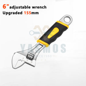 Heavy-duty movable wrench industrial open-end wrench can be adjusted freely with PVC handle 6 Inches - 12 Inches