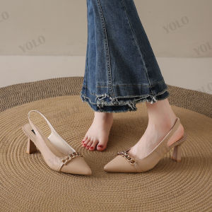 Fashion Pointed Heels For Women Elegant Sandals Women New Style Heels Shoes 7CM Stiletto Heels Classy Office Shoes