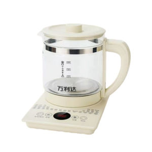 2L multifunctional health kettle glass electric kettle kitchen cooker soup health kettle soup kettle health kettle household kettle tea making kettle Teko Bunga 花茶壺