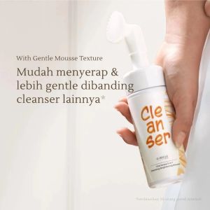 GBELLE | Face wash 3 in 1 Brightening Cleansing Foam - 100ml-200ml | Pembersih Wajah | Facial Wash | Face Massage | Kulit sensitif | Hydrating |
