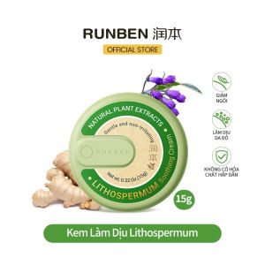 RUNBEN Kem Muỗi Đốt Côn Trùng Cắn Rôm Sảy Cho Da Giảm Ngứa Mẩn Đỏ 15g*2 gói