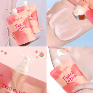 【Ready Stock】Peach body moisturizing moisturizing moisturizing fragrance refreshing whole body tonic hydration niacin moisturizing whitening milk