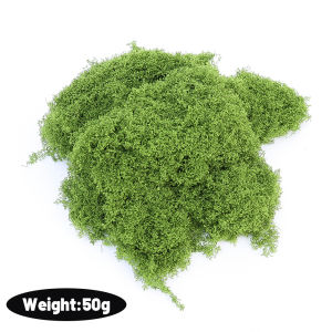 100g Green Artificial Moss for Simulation Eternal Life Moss Grass Potted Plant for Home Garden Decor Mini Landscape DIY Crafts Gift