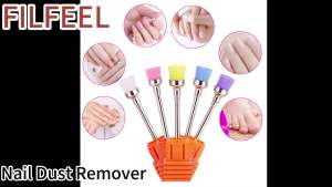 5pcs Nail Dust Cleaning Brush Grind Drill Clean Brush Head for Electric Nail Drill Machine Nail Dust Remover Accessory Tool