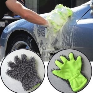 Sarung Tangan Serat Microfiber Cendol Lap Mobil  Motor Car Wash Mitt