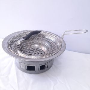 Bếp nướng tròn than hoa  giá rẻ bếp nướng tại bàn đáy cồn bếp nướng tròn inox kết hợp lẩu