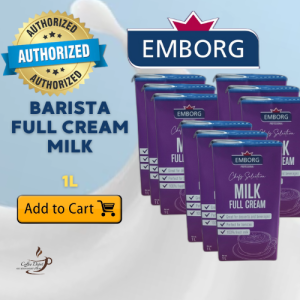 EMBORG Chef’s Selection Full Cream Milk 1L (x9) – Bulk Pack for Homes & Businesses Rich & Creamy