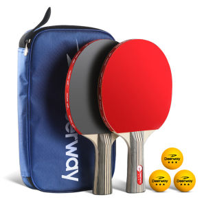 3 Star Table Tennis Racket Pingpong Paddle Bat Set Table Tennis Board For Training Professional Best Indoor and Outdoor Ping Pong Paddle Set for Spin