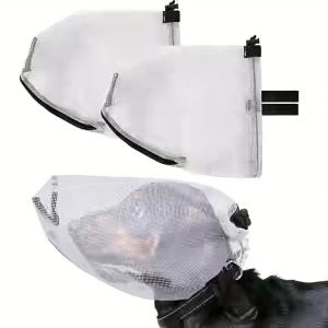 Dog Face Mask Dog Anti-Mosquito Net CoverFace Mask Anti-Mosquito Zipper Portable Dog Anti-Mosquito Zipper Dog Head Cover