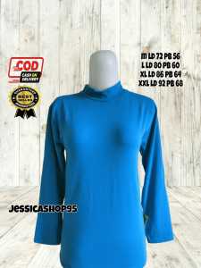 JessicaShop95 - BISA COD - Turtleneck wanita lengan panjang/MANSET LEHER TINGGI WANITA/ATASAN MUSLIM