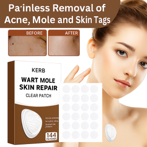 144PCS Plant-based Wart Removal Patch Spot-lightening Skin Repair Acne Patch Gentle Non-irritating Gel Invisible Patch 净疣贴