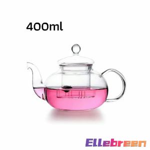 400ml 600ml Heat-resistant Glass Tea Set with Filter Tea Pot Transparent Teapot