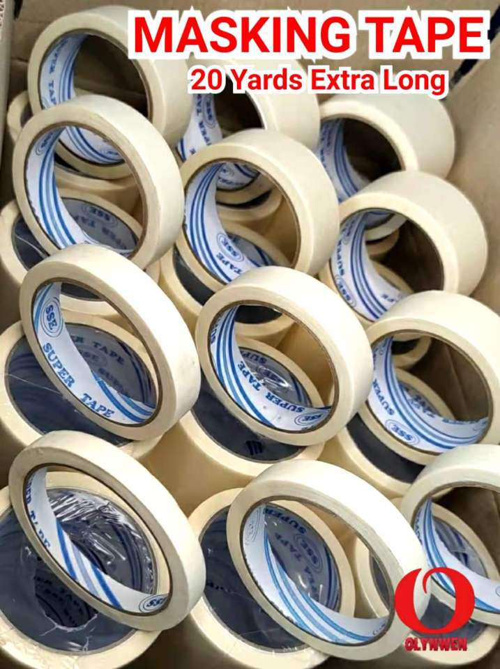 Masking Tape_18 Meter_ 20 Yards*DIRECT FACTORY 12mm 18mm 24mm 36mm 48mm 72mm
