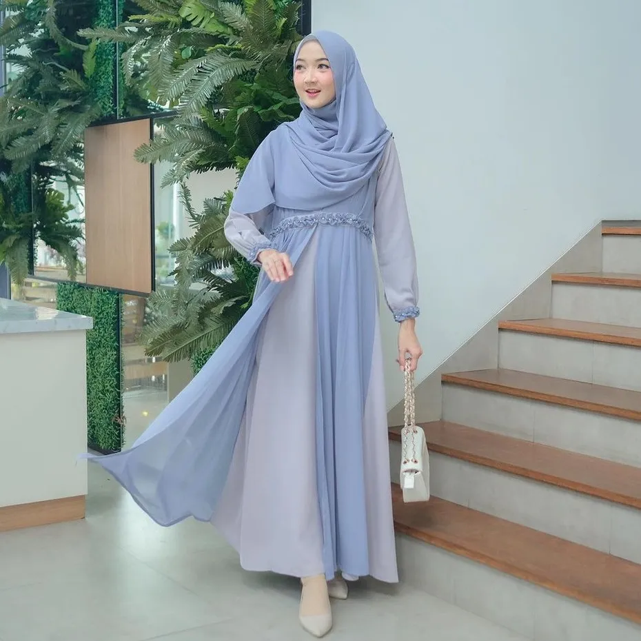 Dress muslimah hotsell simple elegan