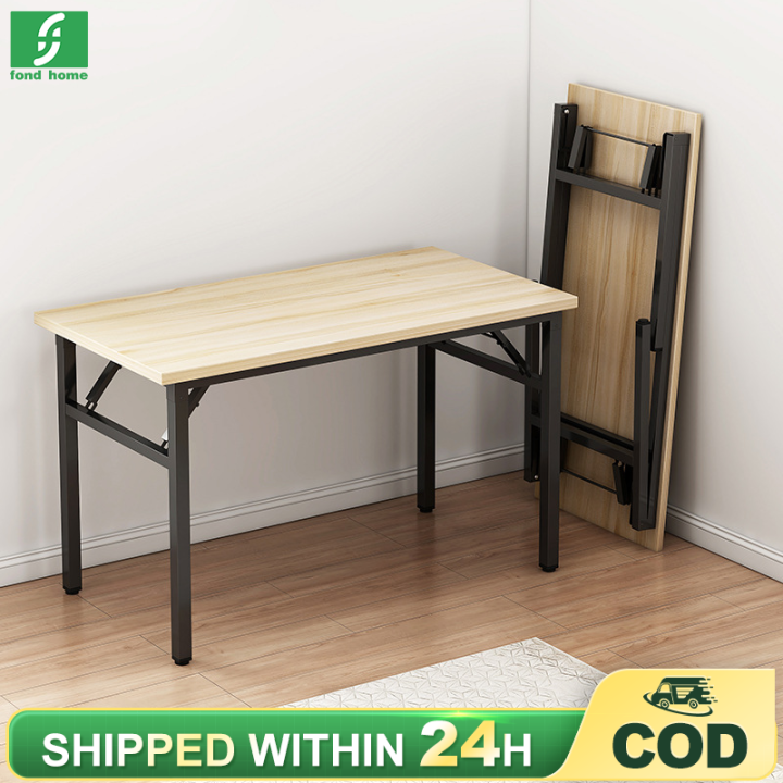 Double folding store dining table