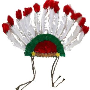 Elastic Indian Headdress Feather Headpiece for Adults Party Photo Props Party Decorative Headpiece Crown for Con Cosplay