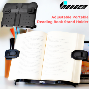 Inovagen Portable Foldable Adjustable Book Stand Suit for Rehal Book Rest Muslim Islam Al-Quran Prayer Sembahyang Solat/Child Reading Book Holder/Laptop Tablet Mobile Device Desk Stand