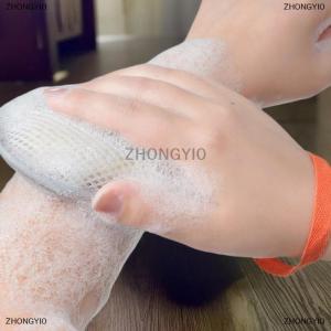 [COD] ZHONGYI0 1 PCS Bath Cleansing Foaming Net Double-Sided Square Oval Soap Bag Body Exfoliating Scrubber Sponges Bathroom Mesh Soap Pocket