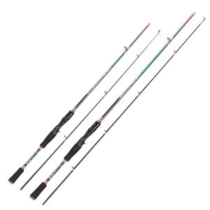 1.8m/2.1m 2 Sections Fishing Rod High Carbon  Fishing Pole Spinning&Casting Fishing Rod Max Drags 12 lbs Travel Mini Fishing Rod