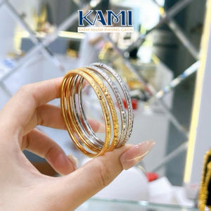 {loại 1} Vòng cặp khoá lưỡi gà hoạ tiết kim cương 2ly5 Kami trang sức sỉ VK2L5