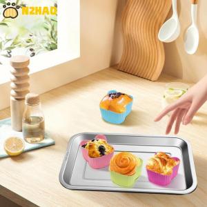 【N2HAO】 8PCS Silicone Lunch Box Dividers For Children Kids School Food Dividers For Bento Box Silicone Cupcake Liners Mold Baking Tools