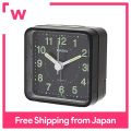 CASIO นาฬิกาปลุก Analog นาฬิกาสำหรับเดินทางสีดำ TQ-140S-1JF. 