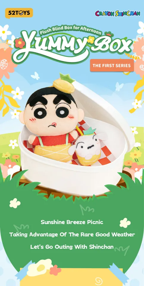 52TOYS YUMMY BOX CRAYON SHINCHAN - Tea Time Plush Blind Box Figure